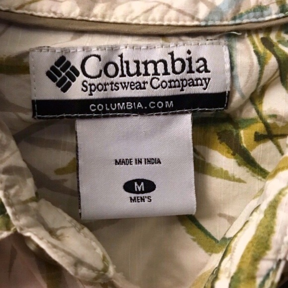 Columbia Men’s Short Sleeved Button Down Shirt M - Picture 5 of 6